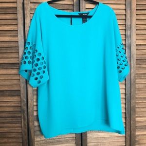 Ali Miles Turquoise X-large top NWOT